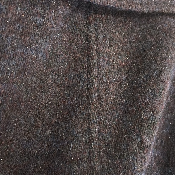 Nanette Lepore purple sparkle wool pea coat jacket Sz 6 - Picture 9 of 9